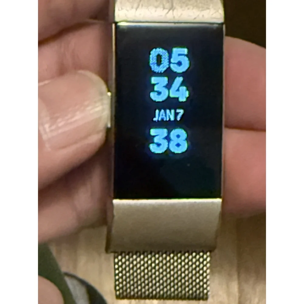 Fitbit Charge 2 Heart Rate & Fitness Black Wristband SMALL And Charger